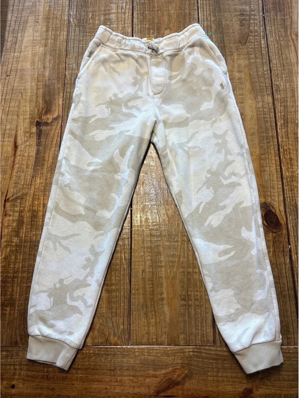 Polo Ralph Lauren Boys Size 10 12 Medium Camo pants Jogger Sweatpants winter